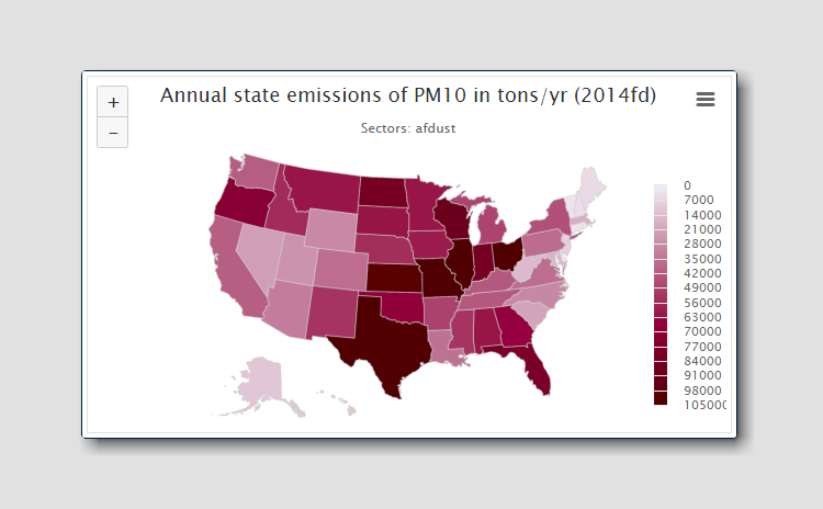 Annual State Emissions Map